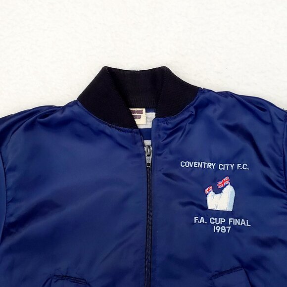 Rare COVENTRY CITY Vintage 1987 FA Cup Final Wembley Jacket Football Shirt Top - Picture 4 of 17